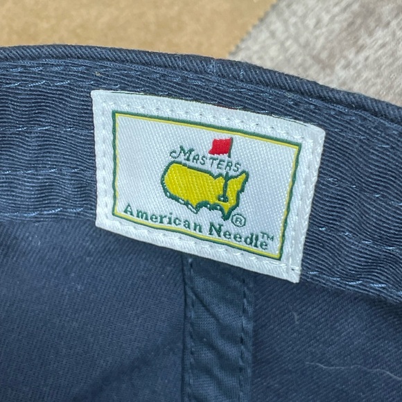 Masters Hat Cap Mens Strap Back Blue Navy Golf Augusta National American Needle - Picture 8 of 9